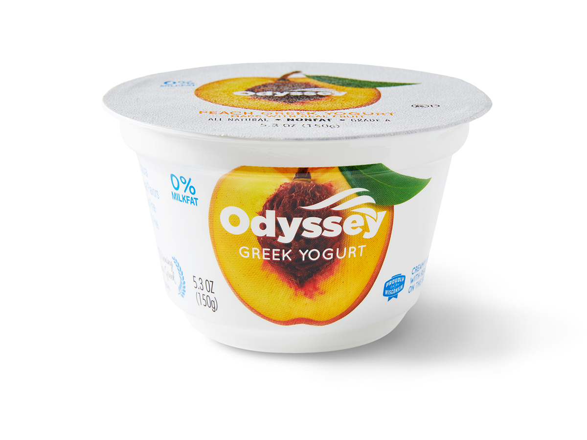 Odyssey Brands Products Peach Greek Yogurt