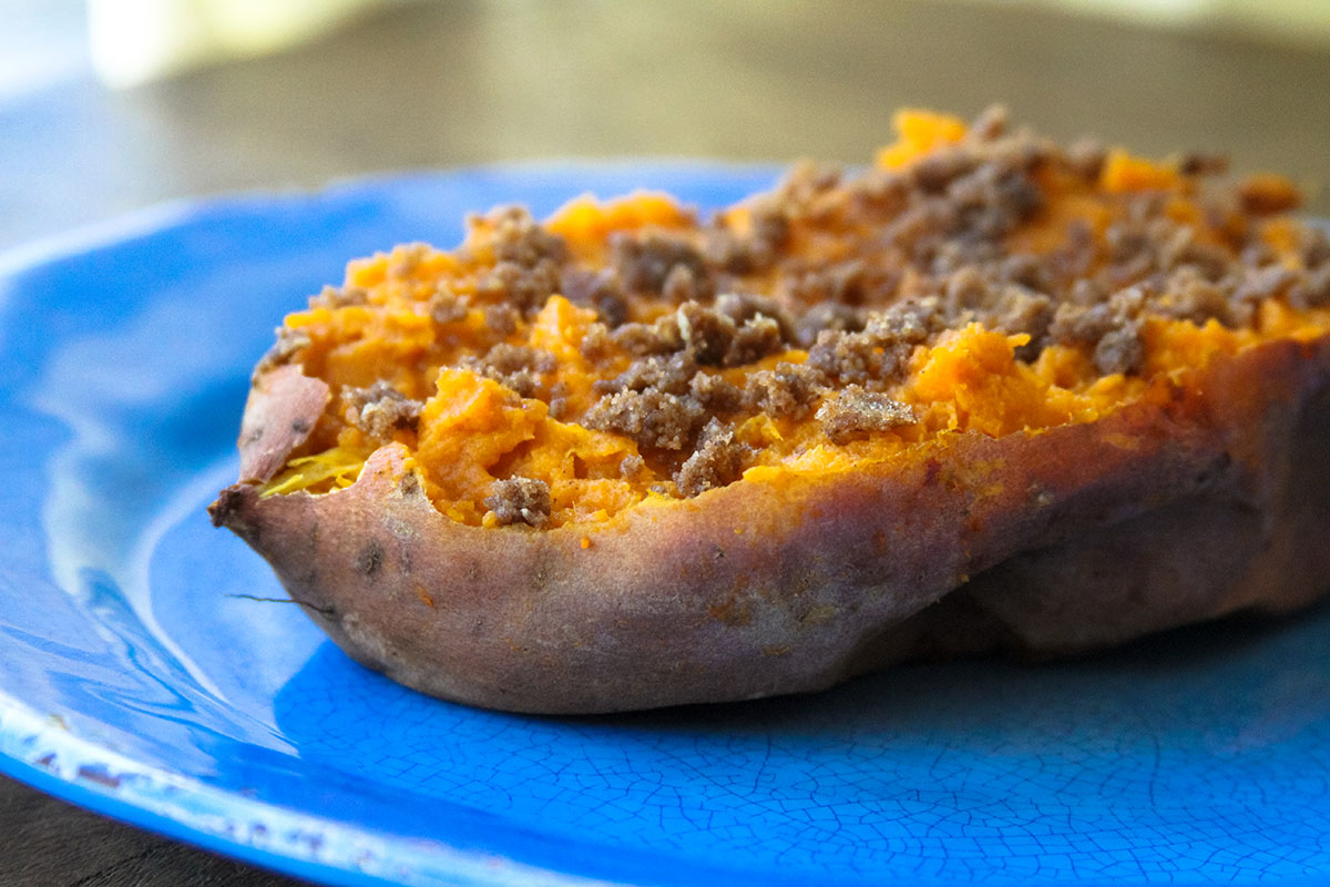 Odyssey Brands Feta Stuffed Sweet Potato
