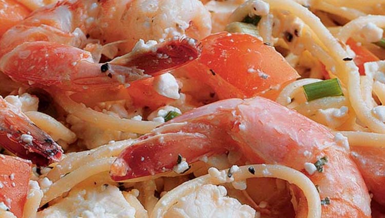Odyssey Brands Shrimp and Feta Pasta Salad